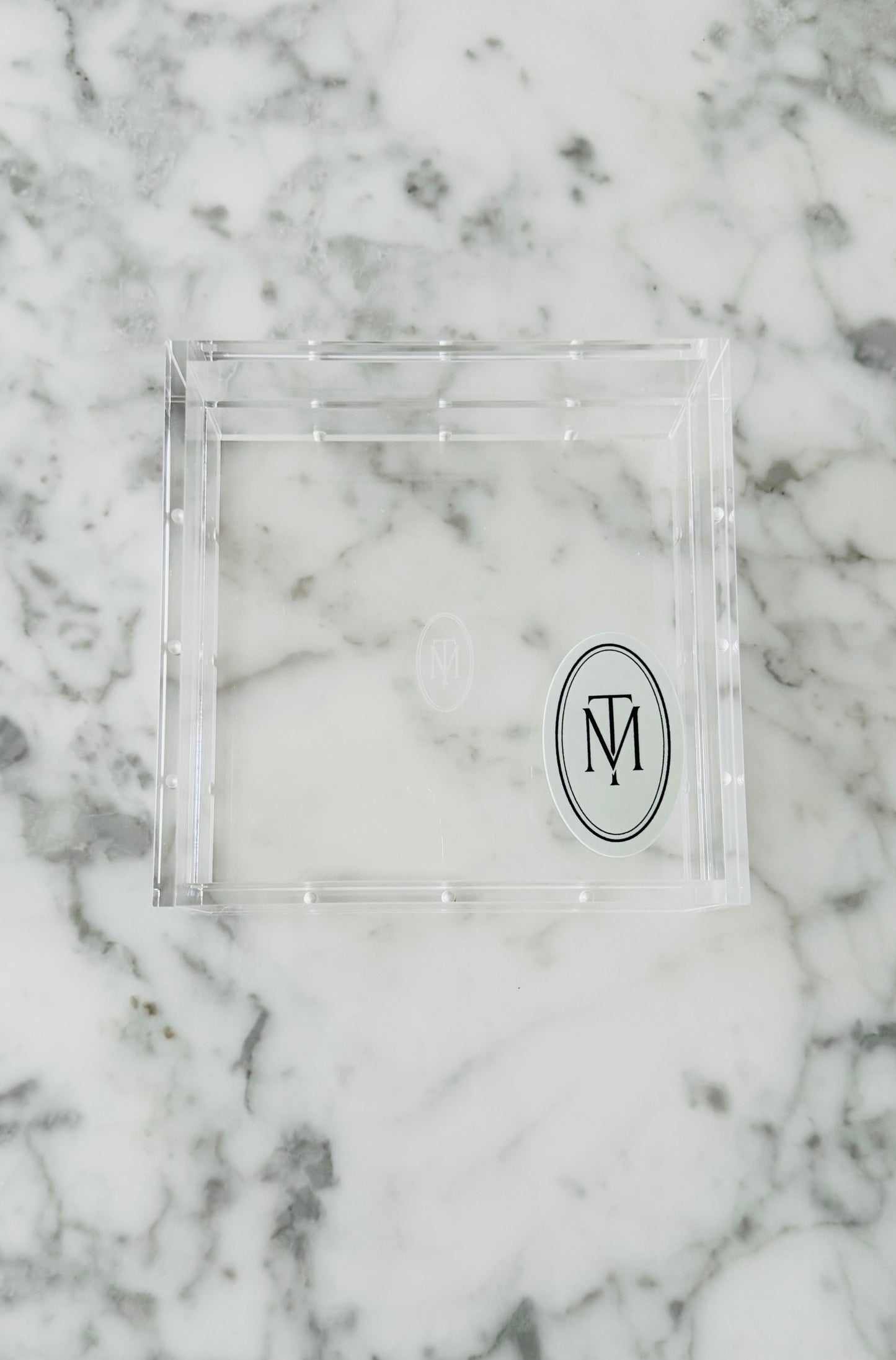 *New Size* 5.25” Square Magnetic Acrylic Tray