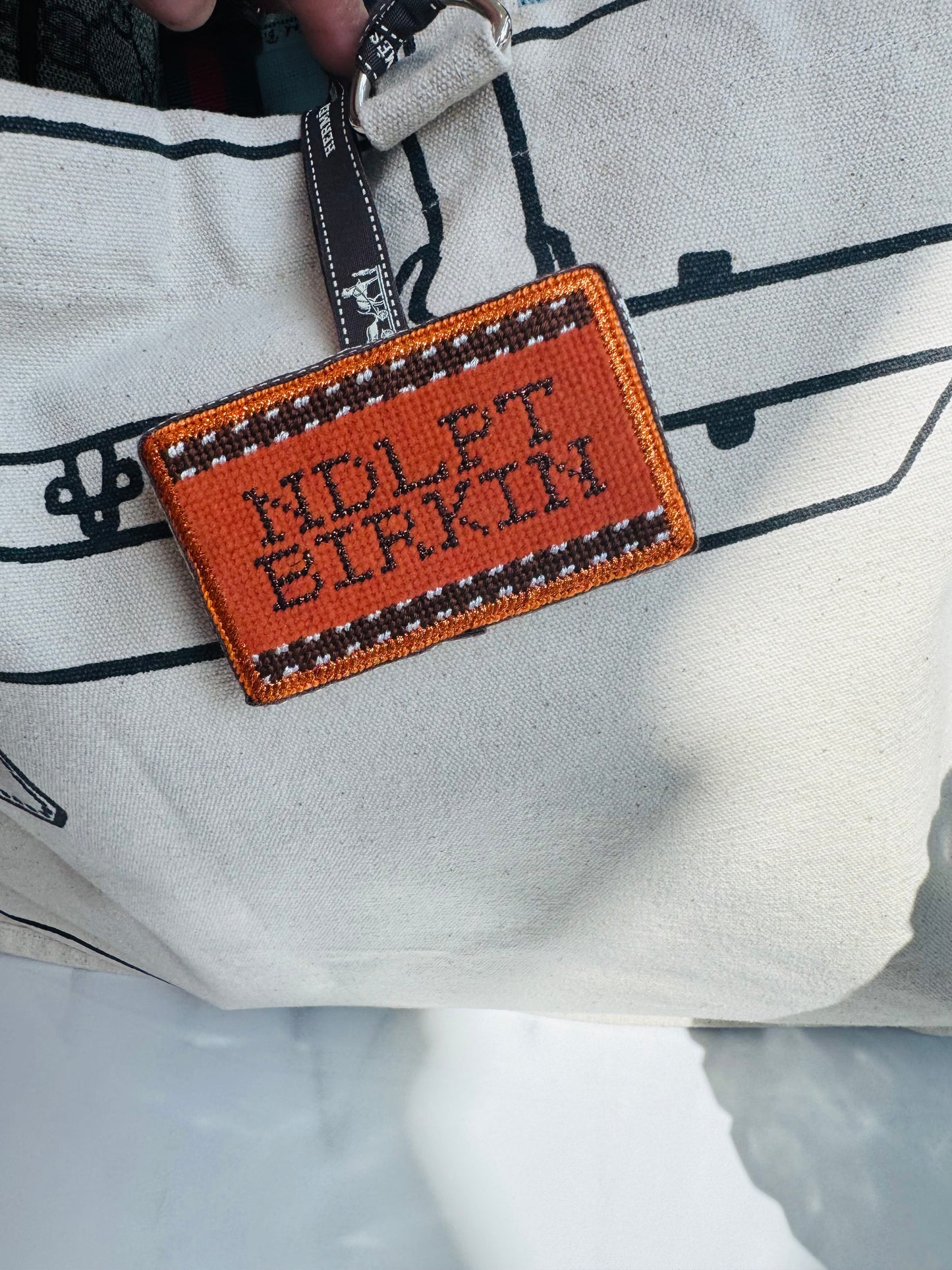 Bag tag NDLPT canvas
