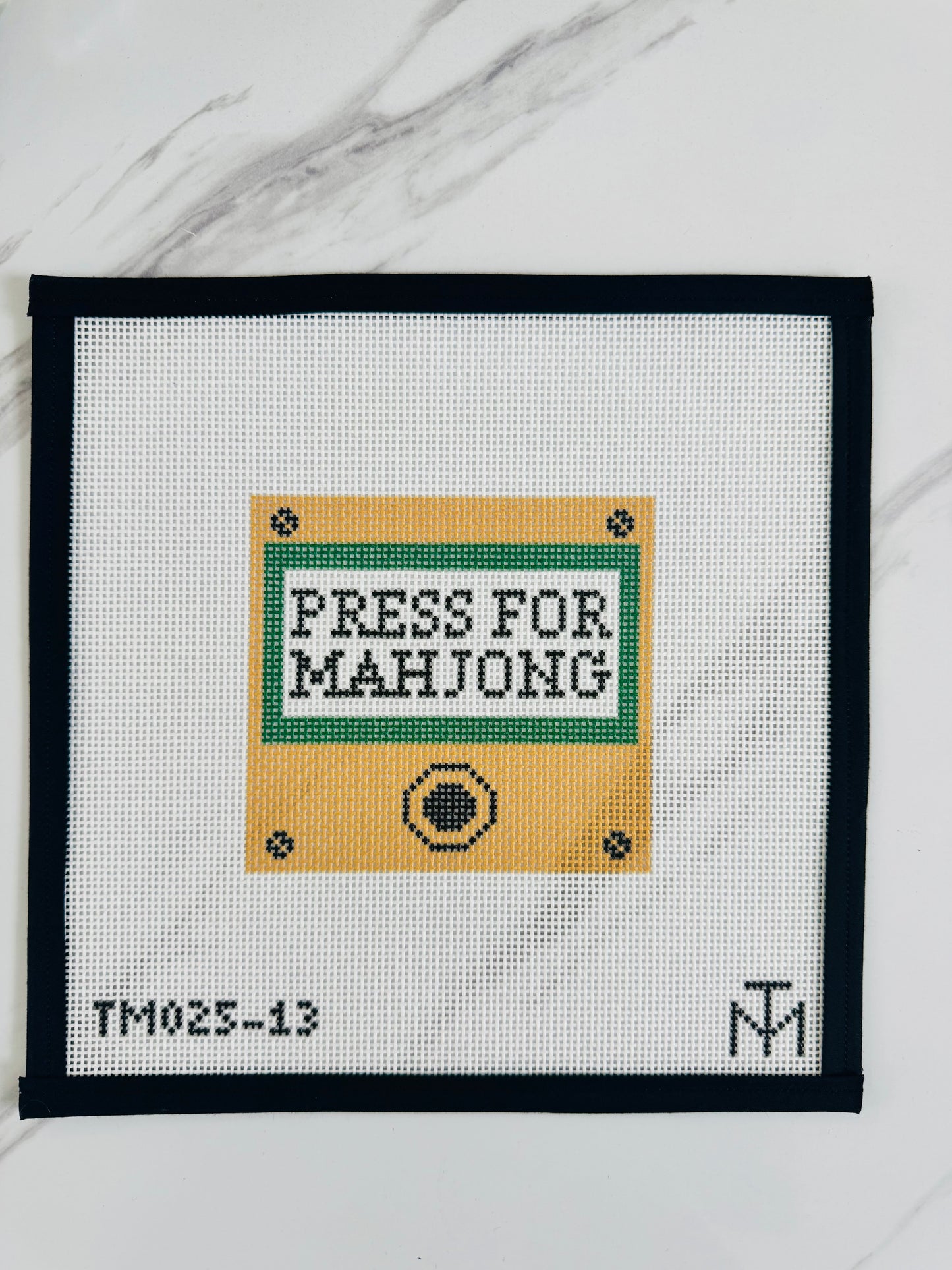 Press For Mahjong 13 Mesh Needlepoint canvas