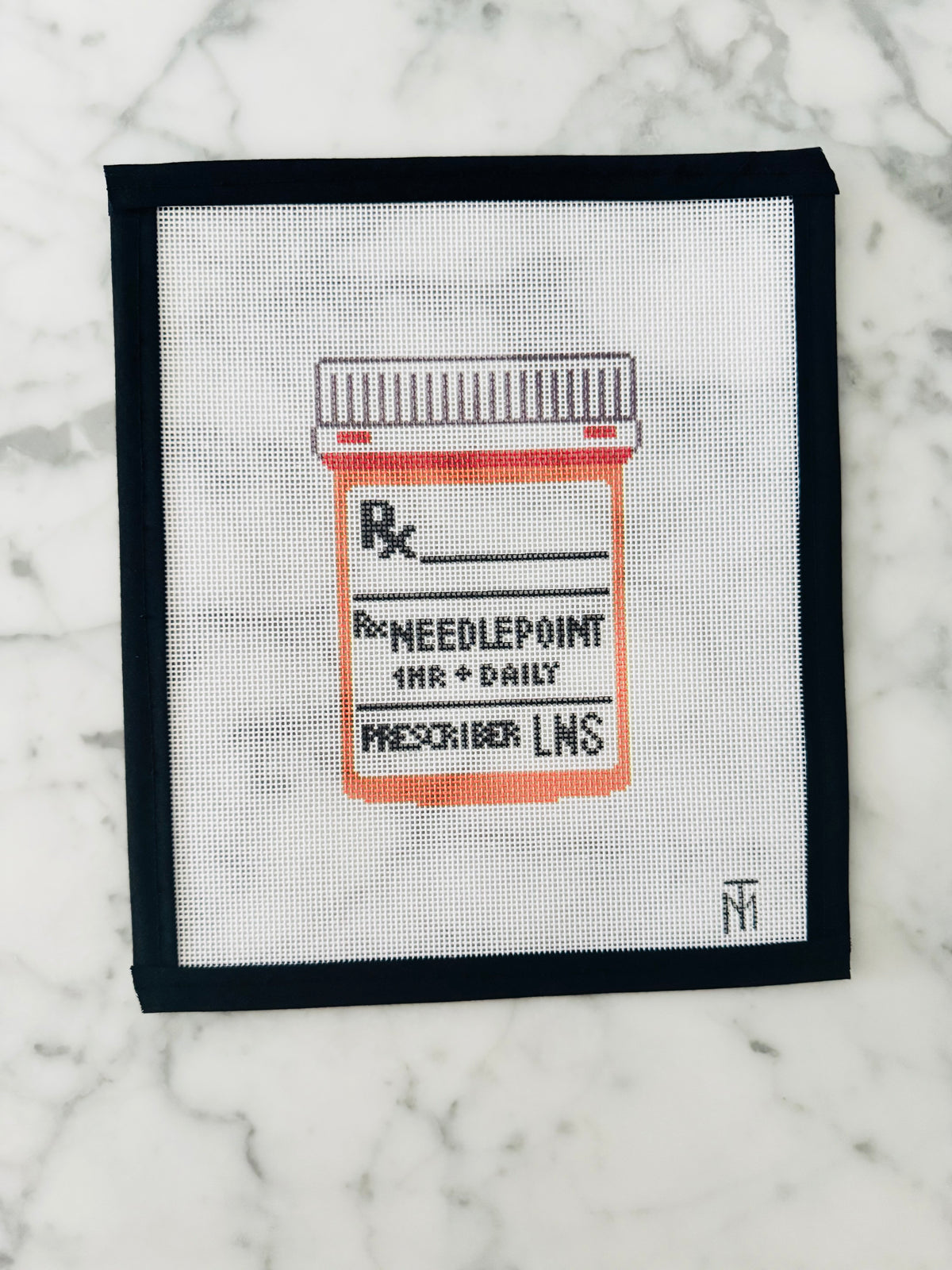 Pill Bottle Needlepoint Canvas