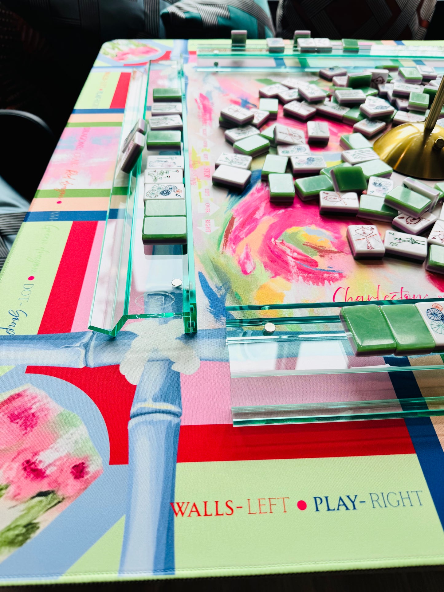 The Minted Design Mahjong Rack Set