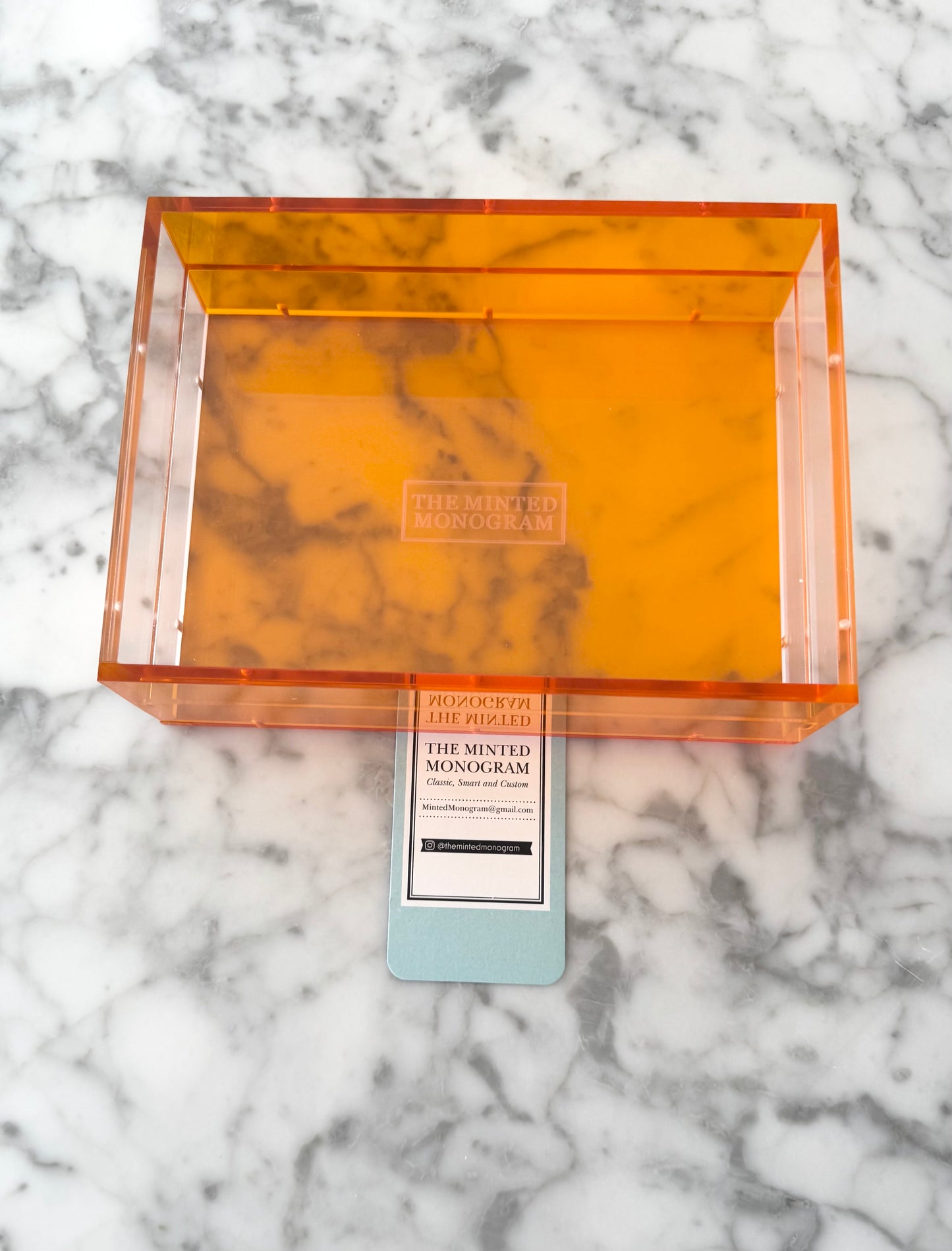 Almost Perfect Sale Orange Magnetic Acrylic Tray