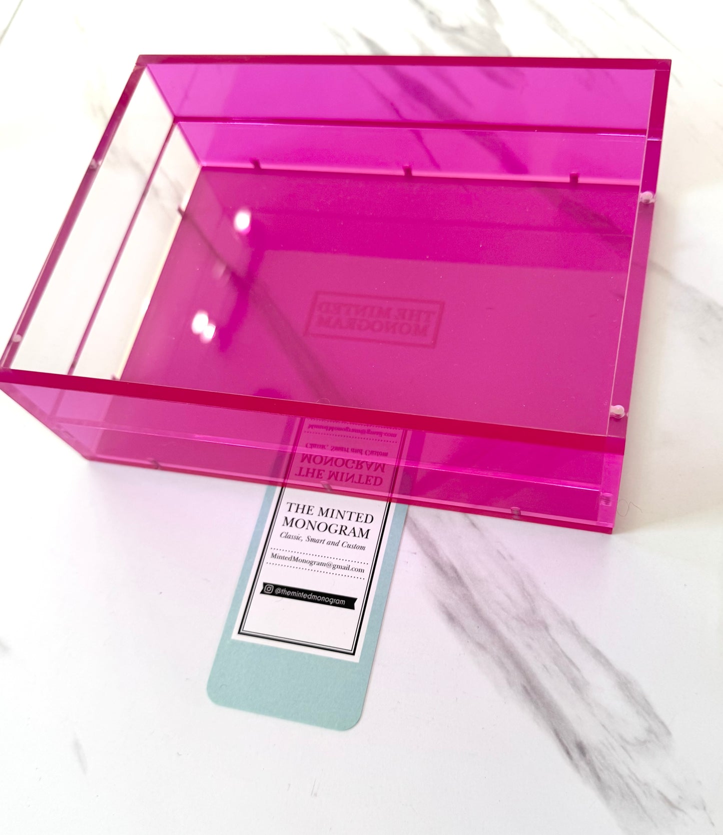 Almost Perfect Sale Dark Pink Magnetic Acrylic Tray