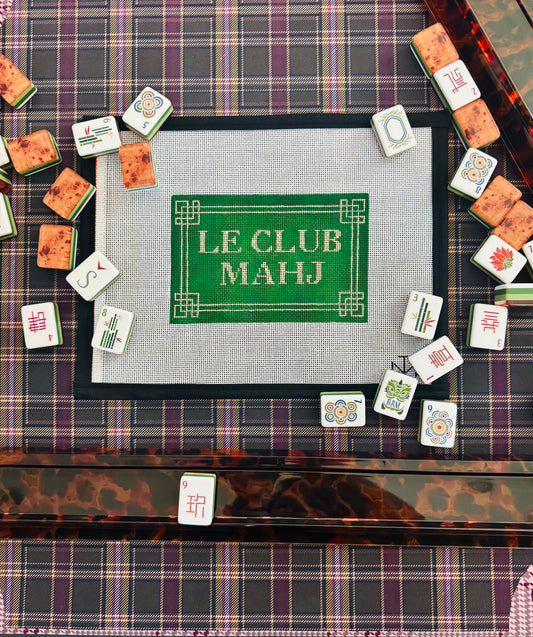 Le Club Mahj Needlepoint Canvas