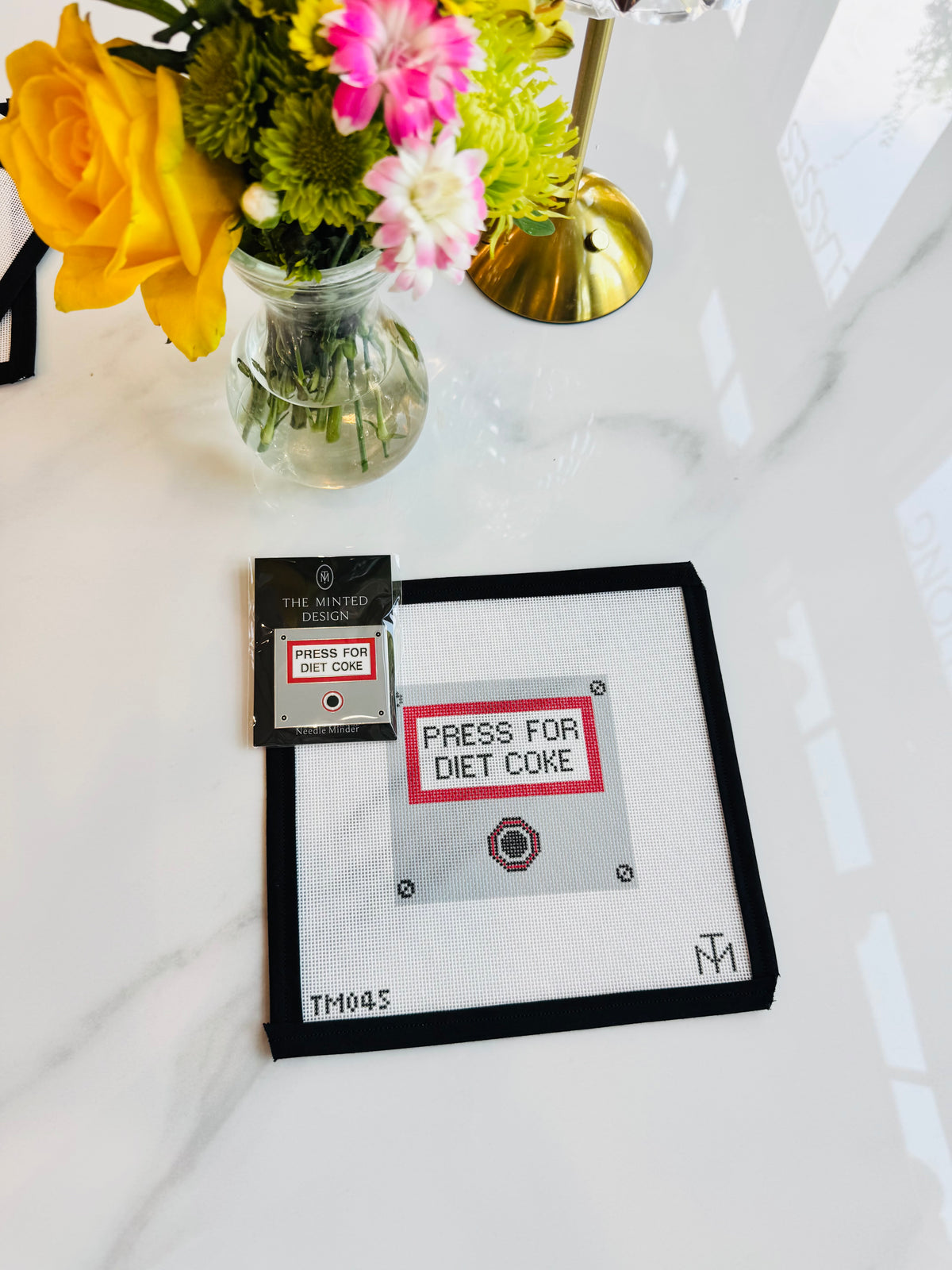 Press For Diet Coke Needle Minder