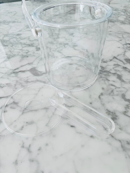 Acrylic Ice Bucket with Space for Interchangeable Insert