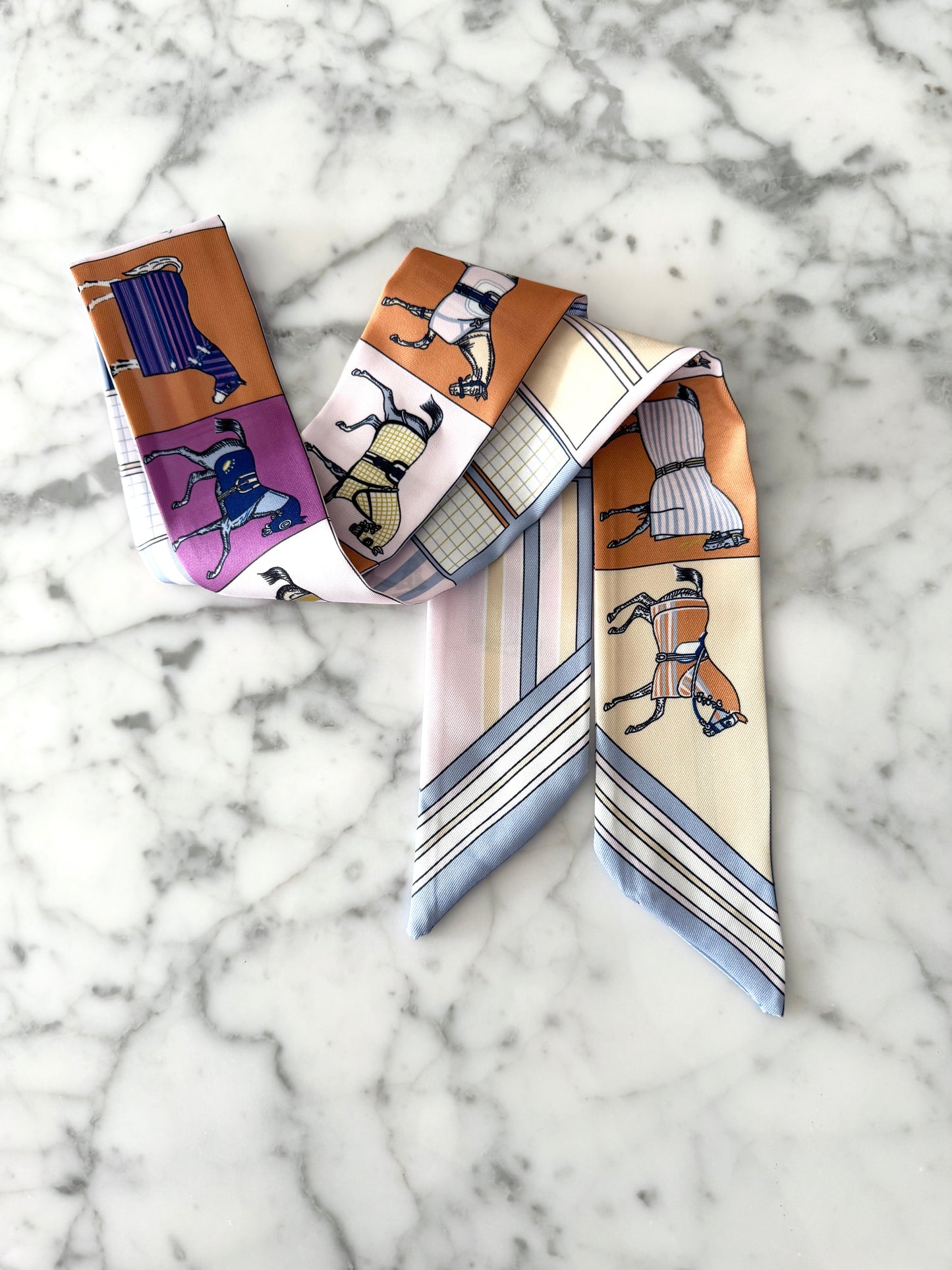 Light Purple Equestrian Designer Inspired Scarf