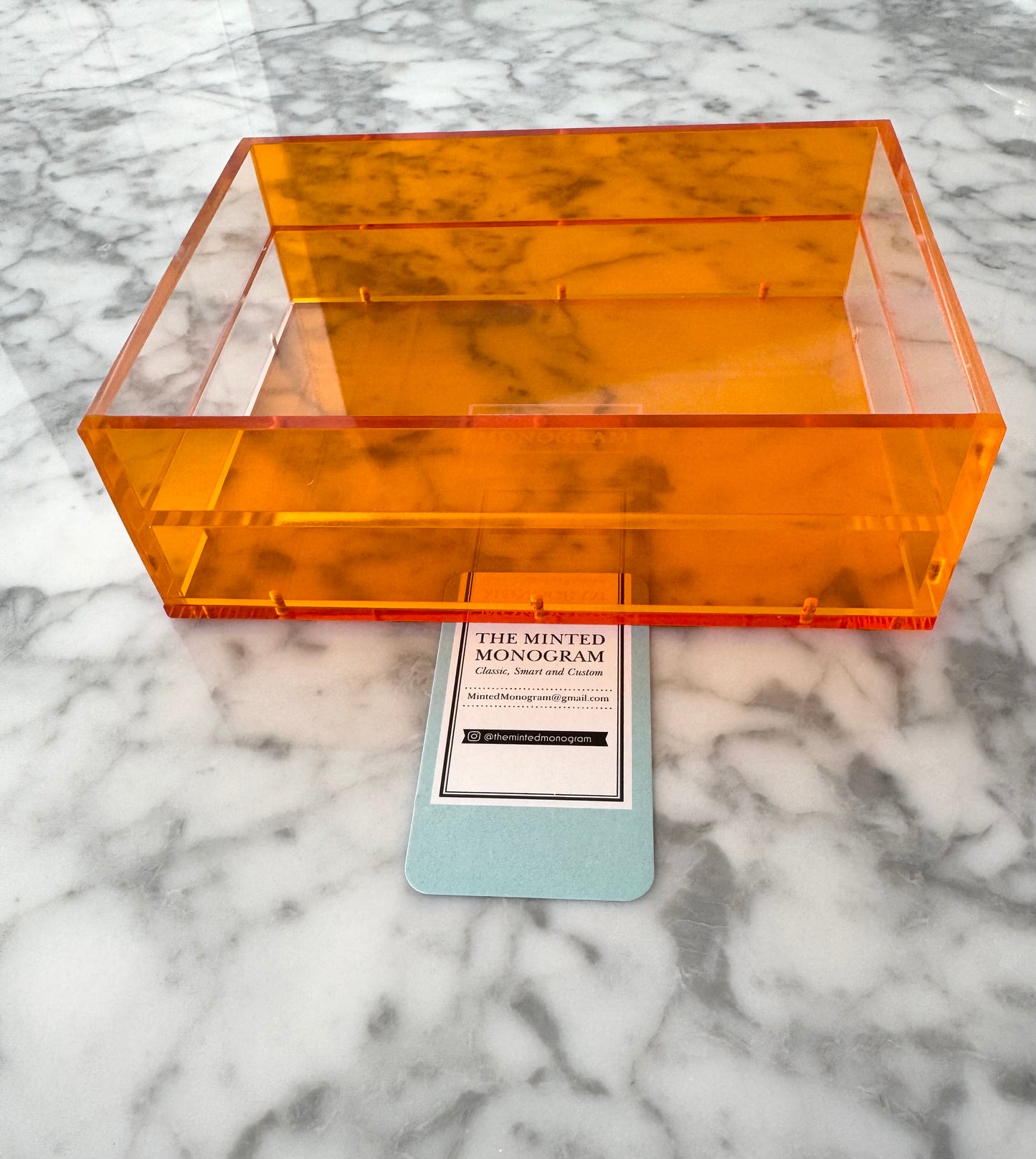 Almost Perfect Sale Orange Magnetic Acrylic Tray