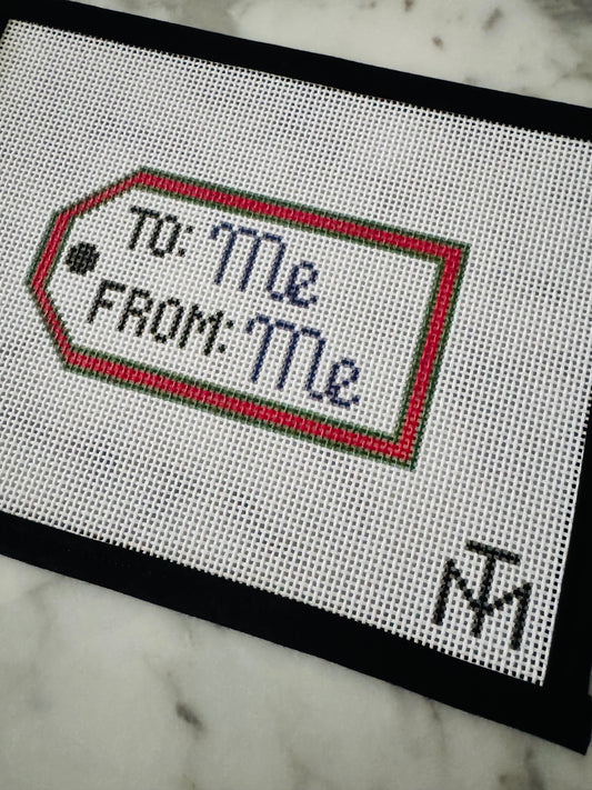 To Me From Me Needlepoint Canvas