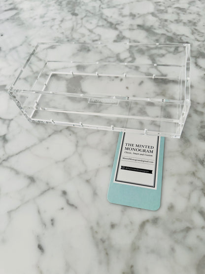 3.5”x 7.5” Clear Magnetic Acrylic Tray