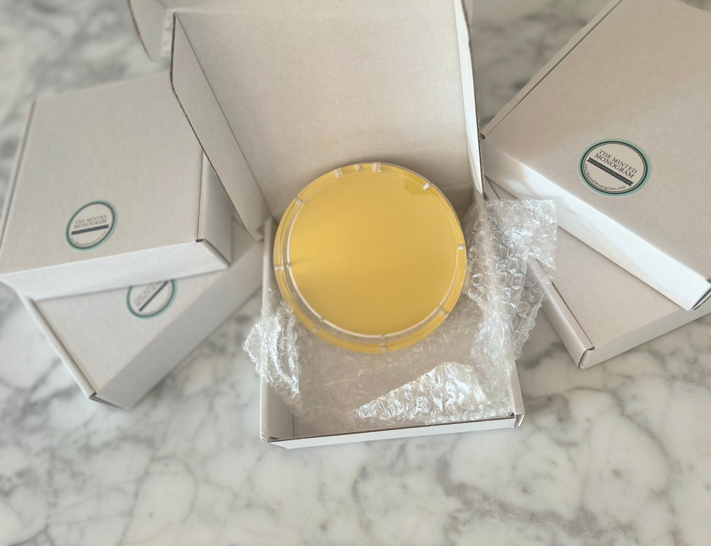 Almost Perfect Sale Acrylic Ornament or Coaster with Gold Back