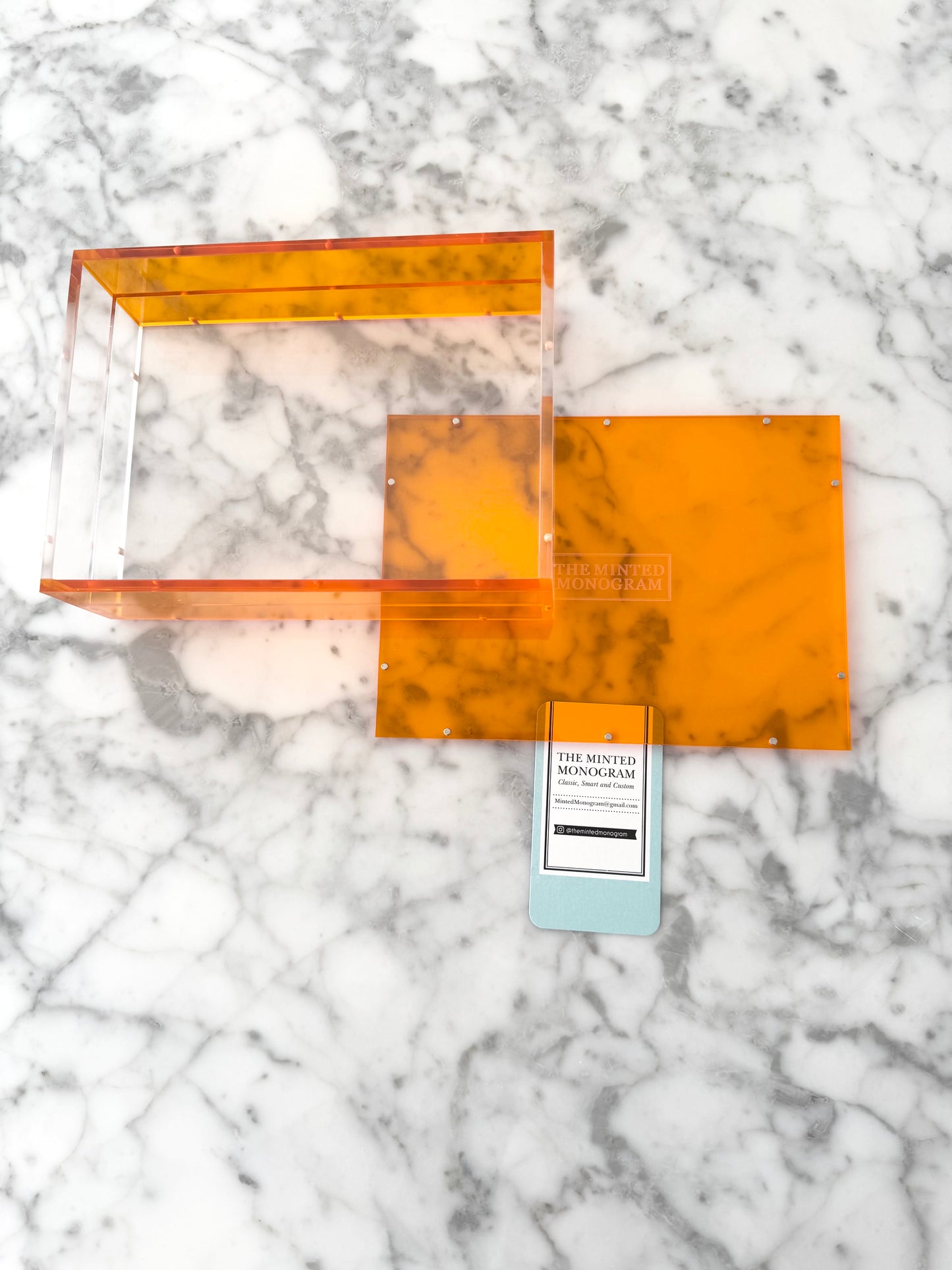 Almost Perfect Sale Orange Magnetic Acrylic Tray