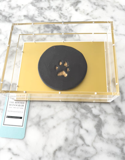 Almost perfect Sale Gold Bottom 5x7 Magnet Acrylic Tray