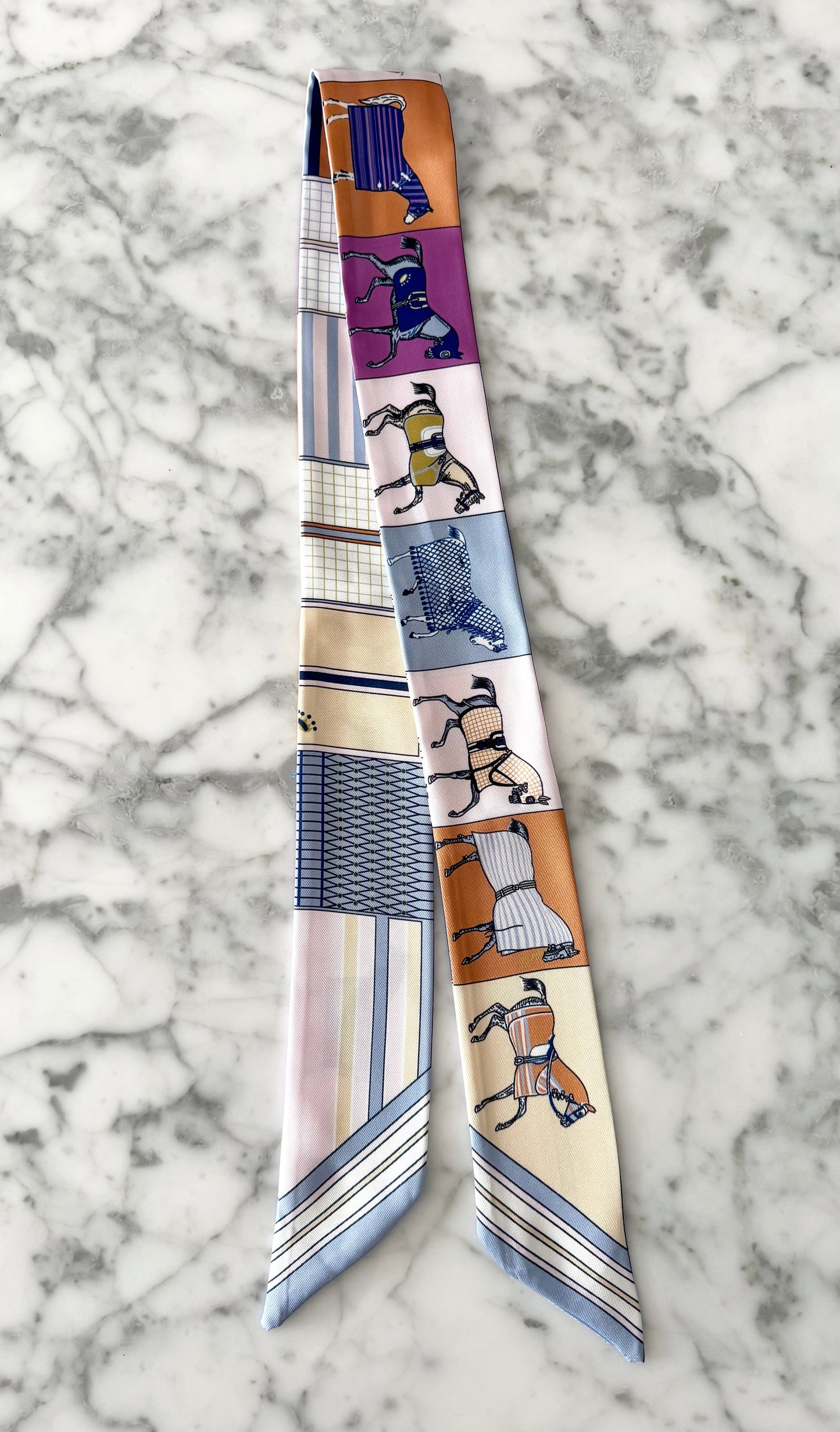 Light Purple Equestrian Designer Inspired Scarf