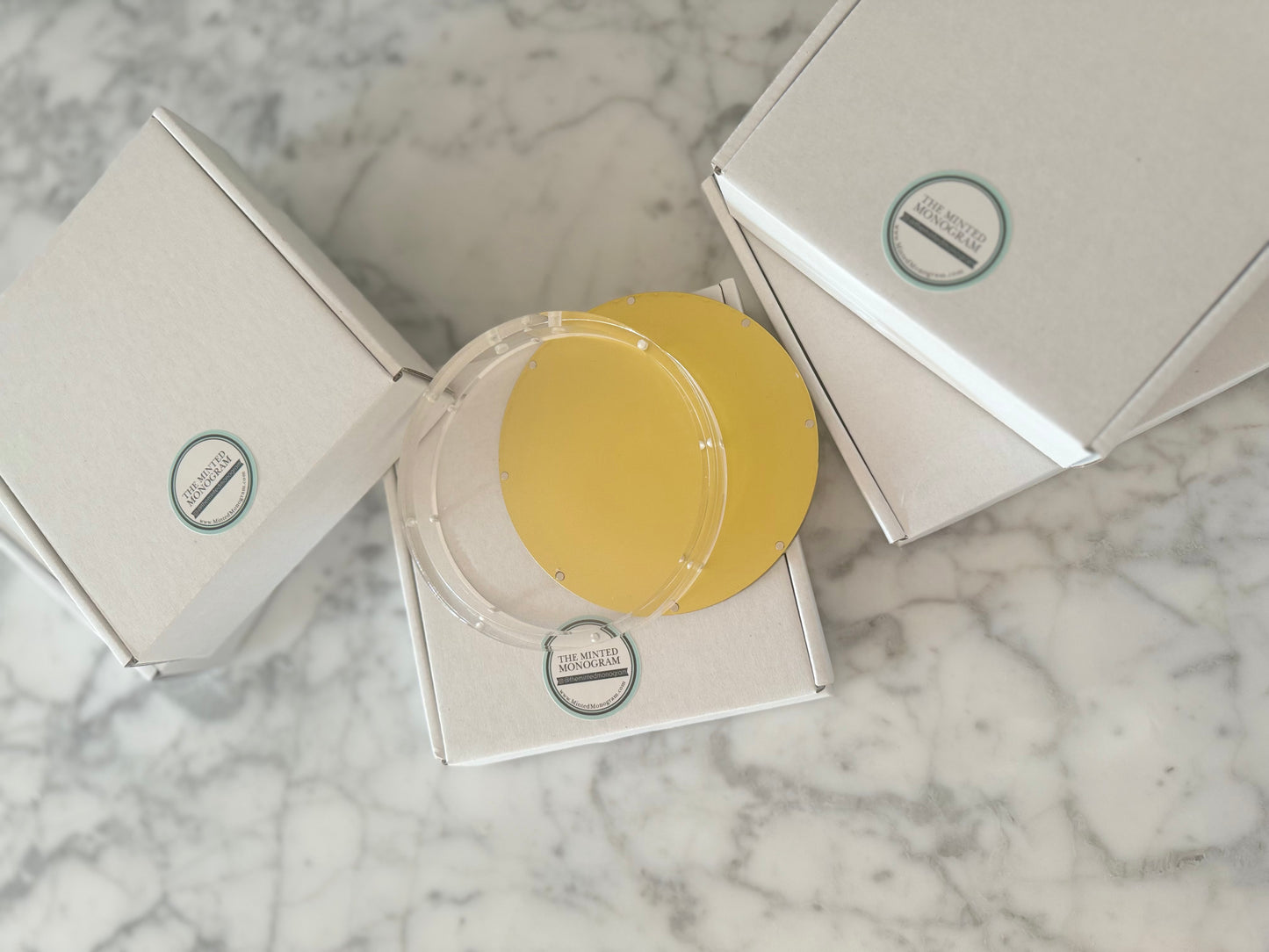 Almost Perfect Sale Acrylic Ornament or Coaster with Gold Back