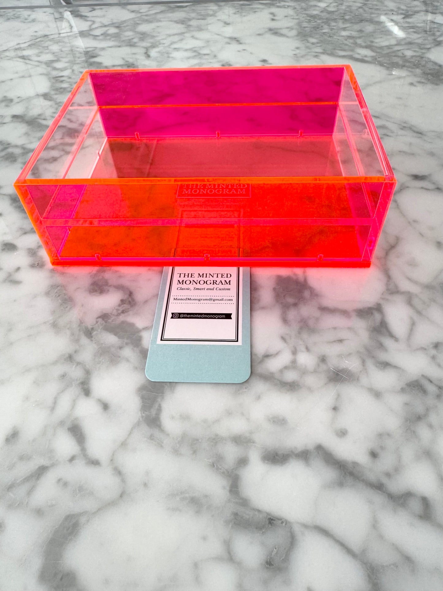 Almost Perfect Sale Neon Pink Magnetic Acrylic Tray