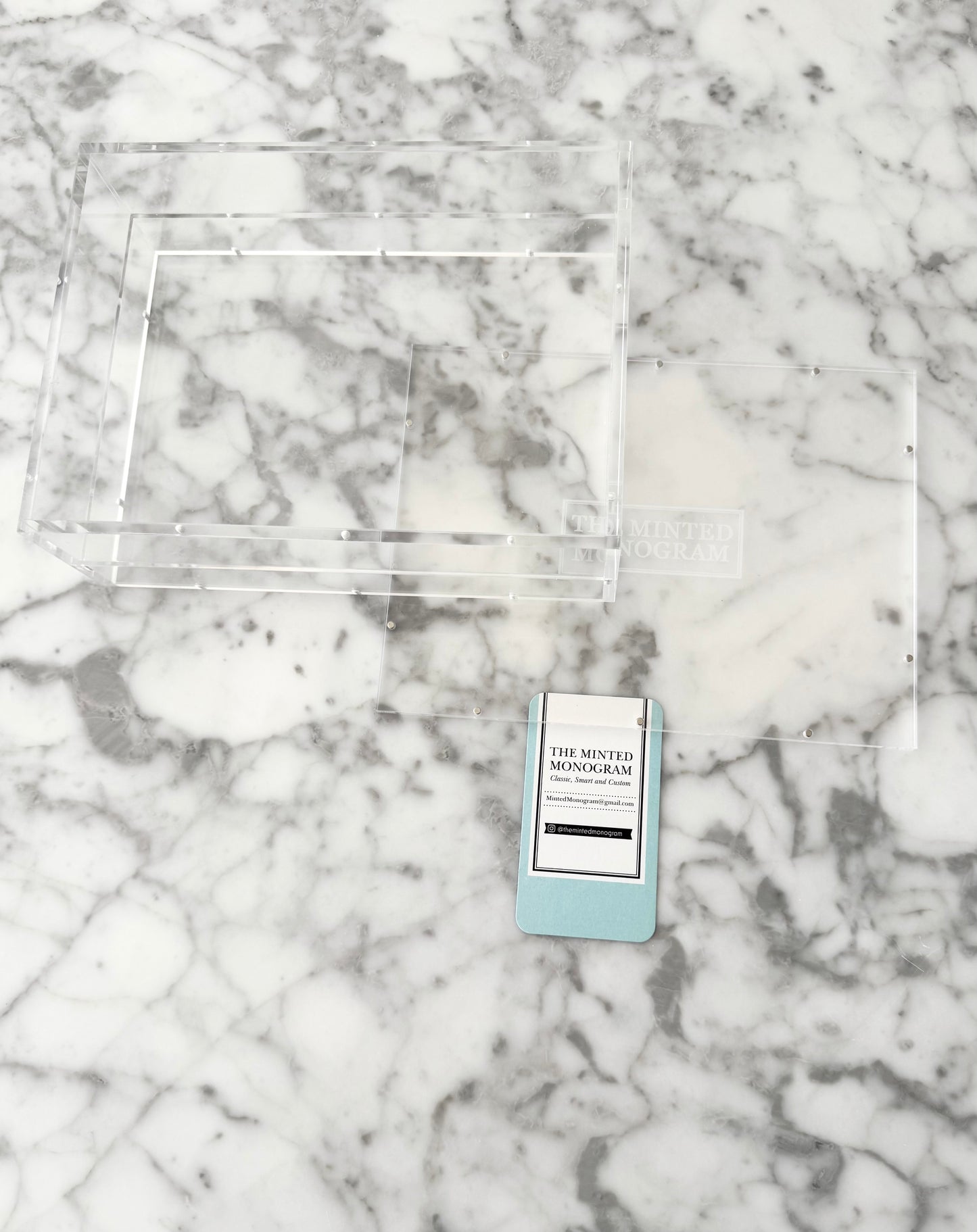 5.5”x7.5” Clear Magnetic Acrylic Tray