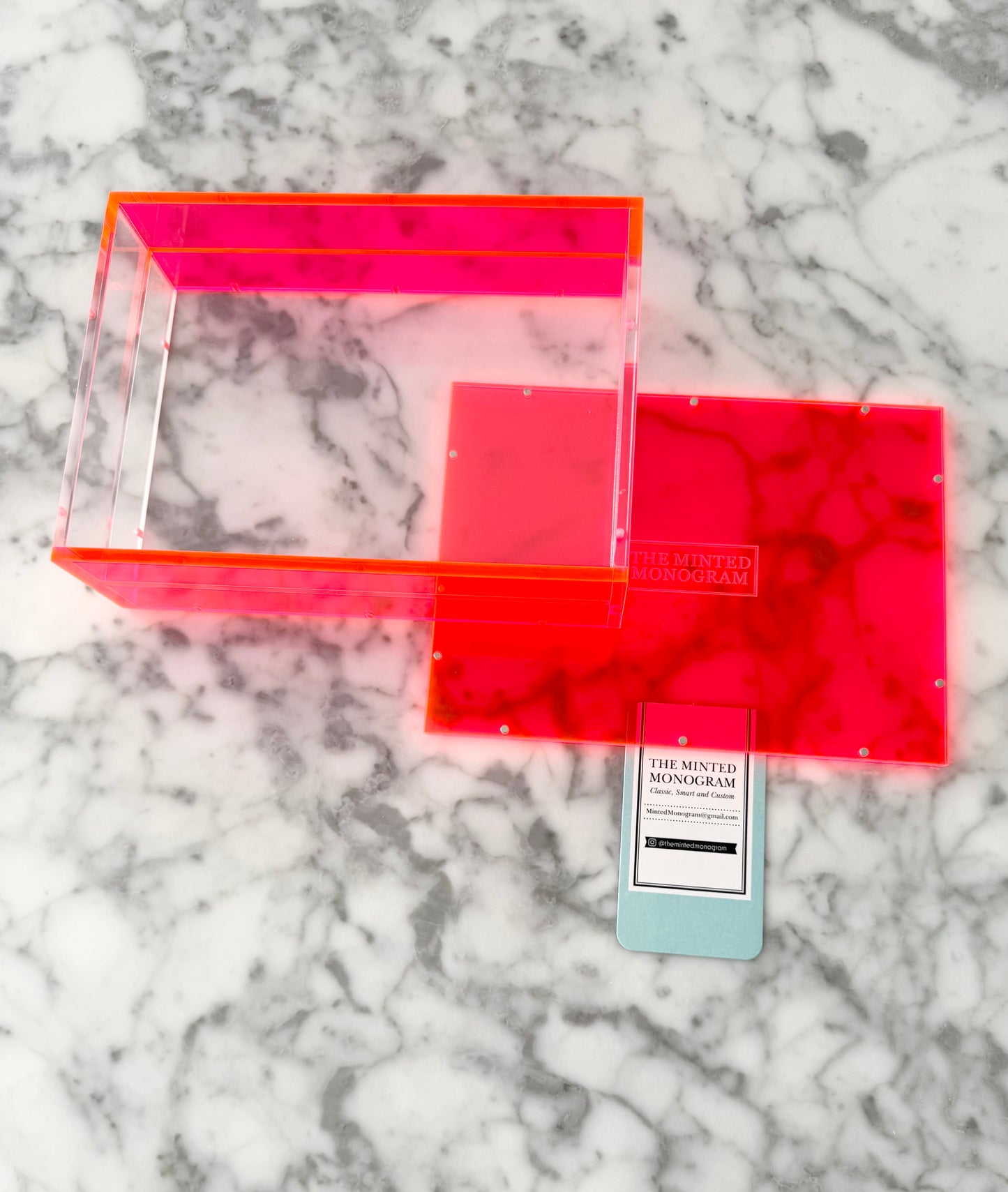 Almost Perfect Sale Neon Pink Magnetic Acrylic Tray