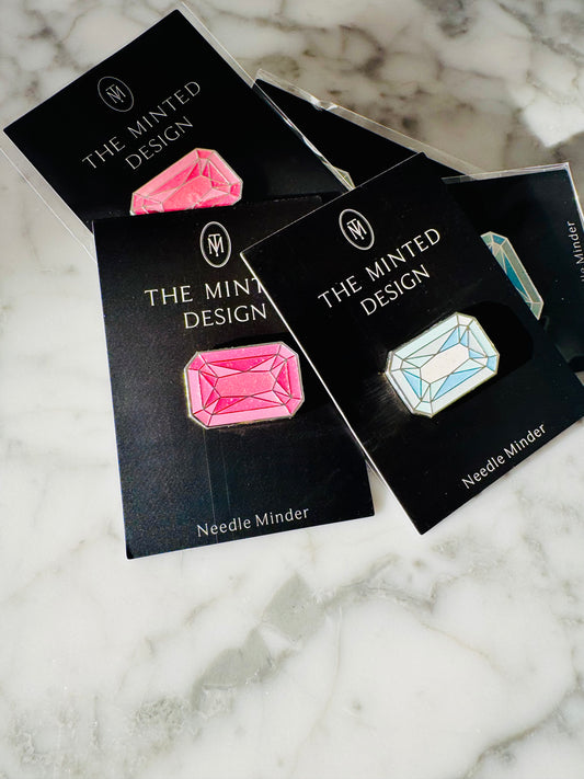 Tourmaline or Pink Diamond Needle Minder