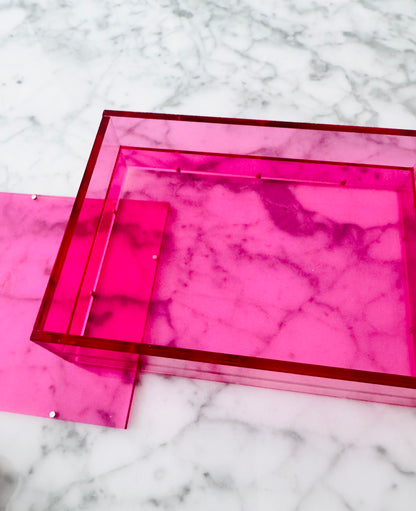 *Limited Edition* La Vie En Rose Magnetic Acrylic Tray