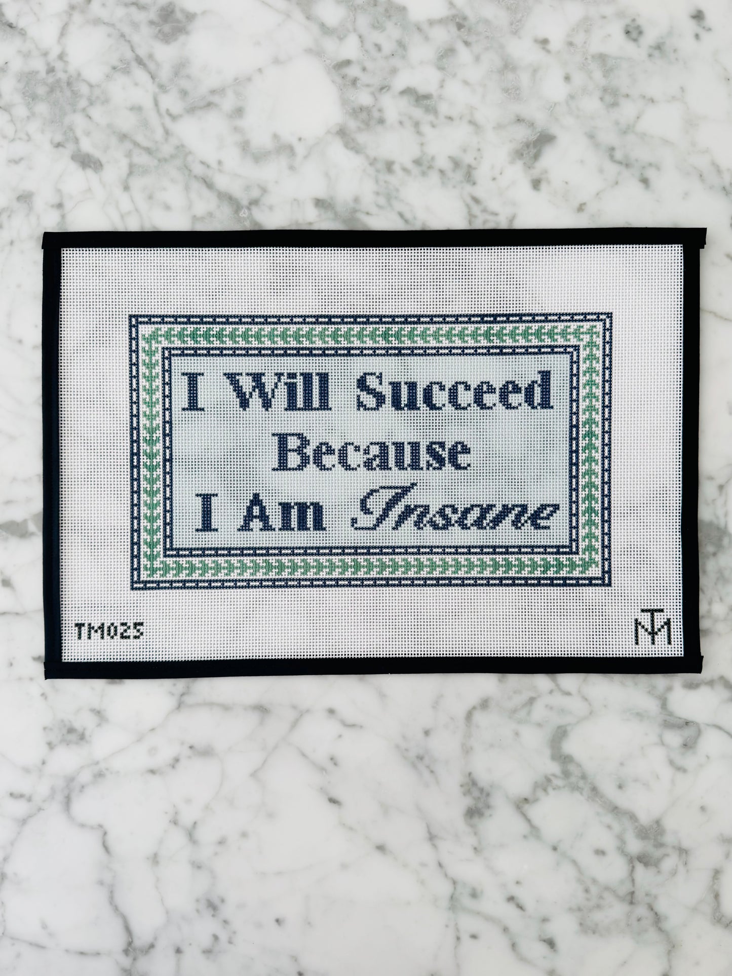 I Will Succeed Needlepoint Canvas