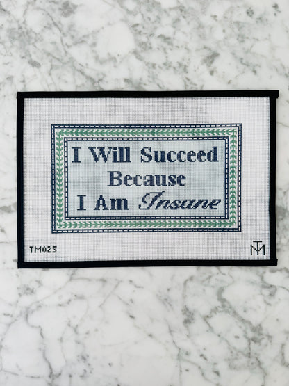 I Will Succeed Needlepoint Canvas