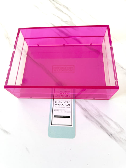 Almost Perfect Sale Dark Pink Magnetic Acrylic Tray