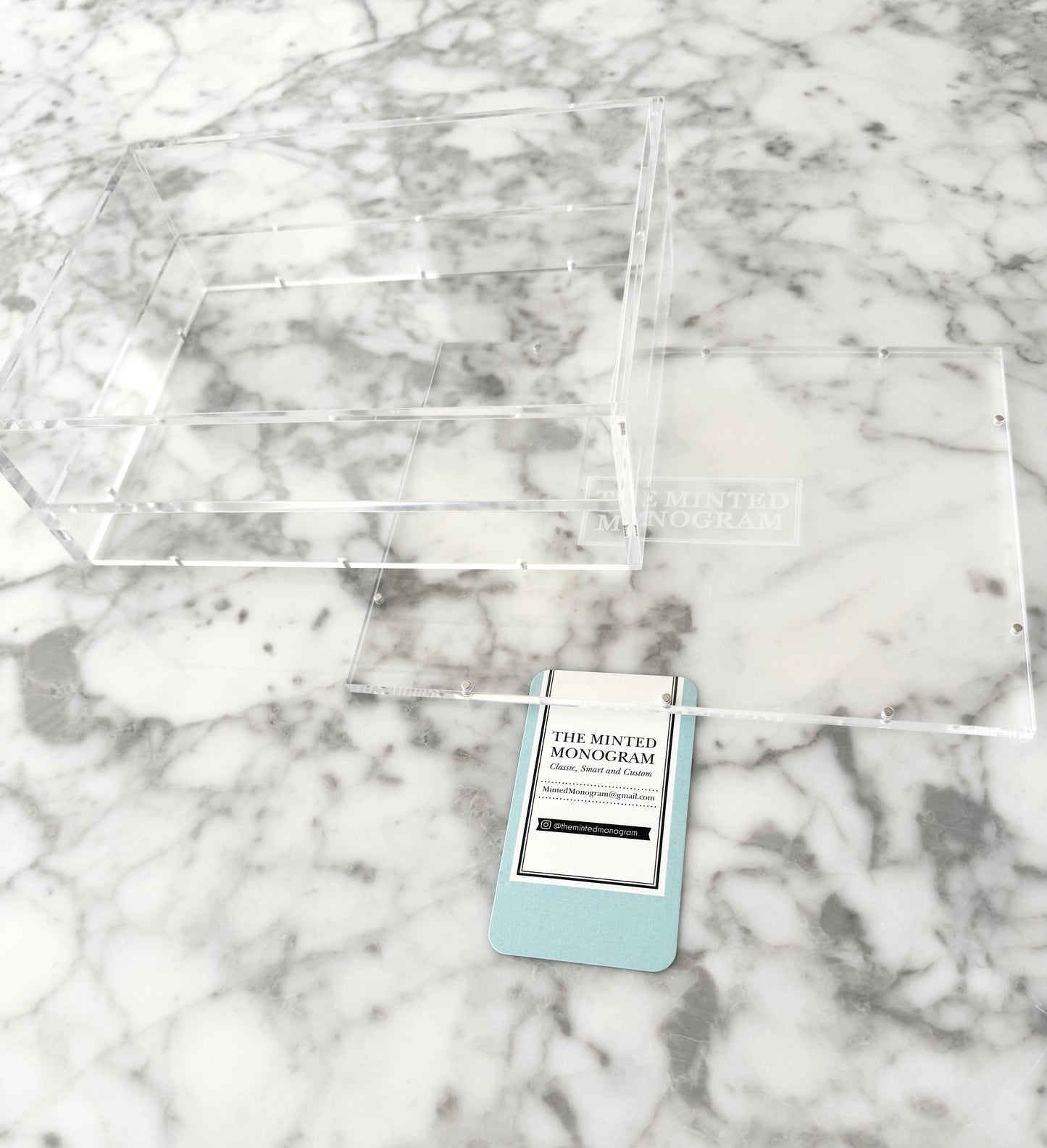 5.5”x7.5” Clear Magnetic Acrylic Tray