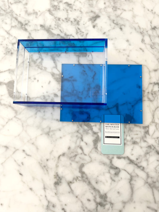 Almost Perfect Sale Dark Blue Magnetic Acrylic Tray