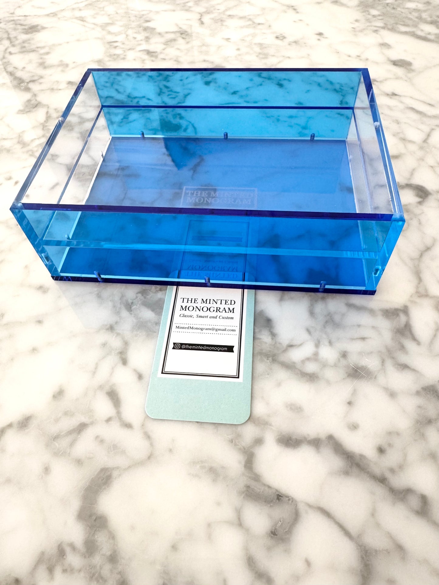 Almost Perfect Sale Dark Blue Magnetic Acrylic Tray