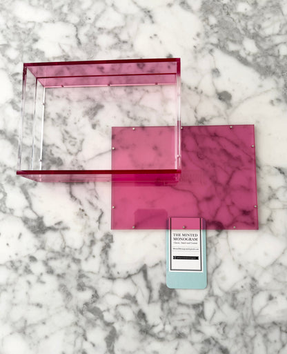Almost Perfect Sale Light Pink Magnetic Acrylic Tray