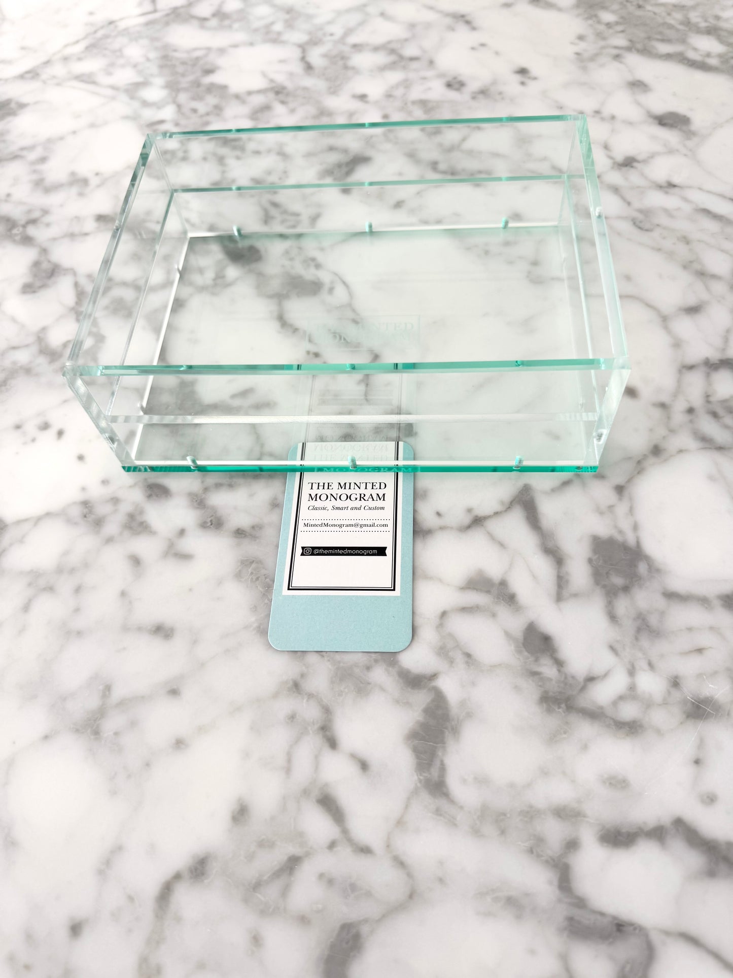 Almost Perfect Sale Teal 5x7 Magnetic Acrylic Tray