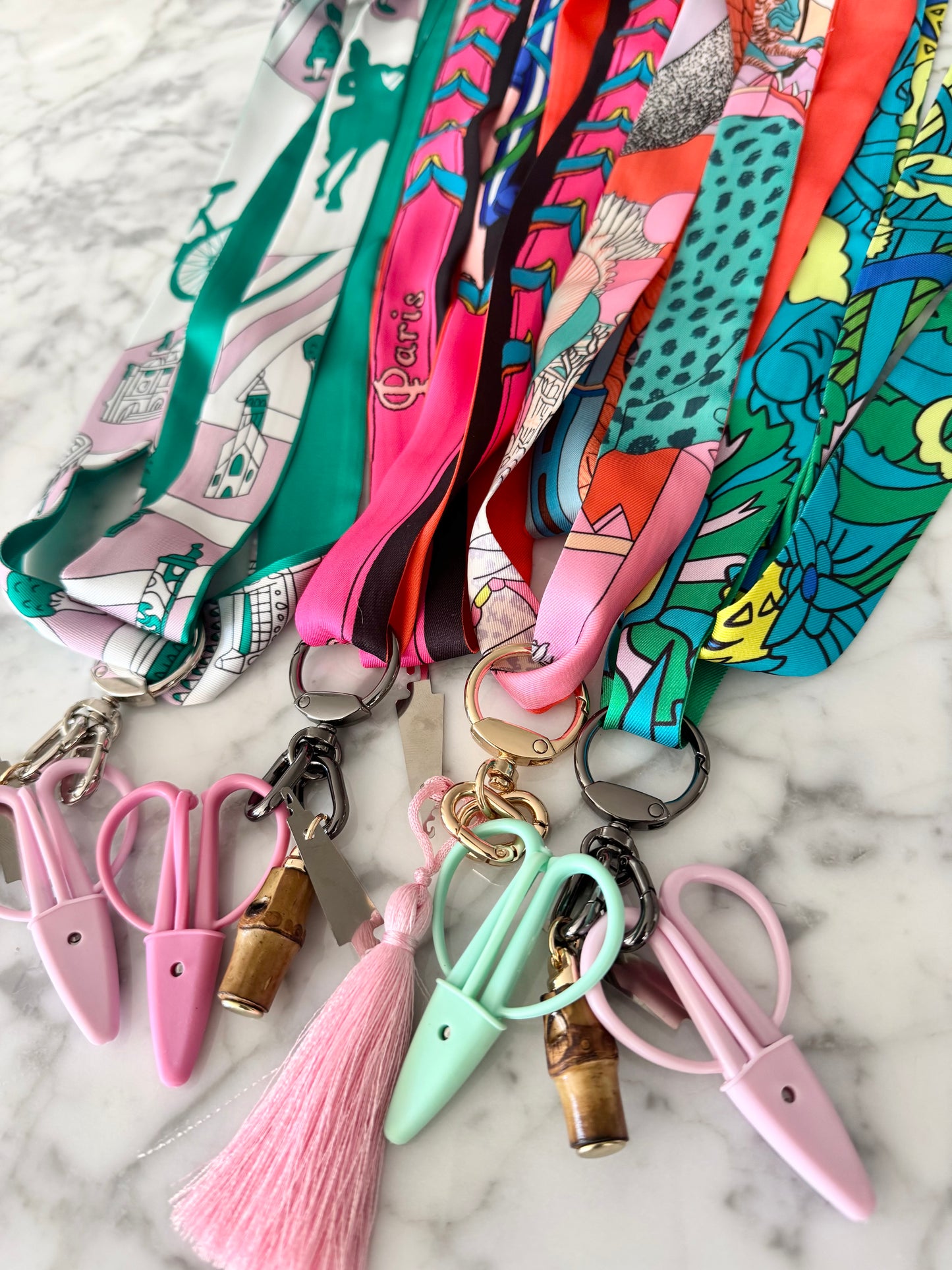 Pink and Orange 78” Scarf