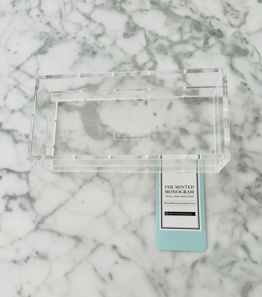 3.5”x 7.5” Clear Magnetic Acrylic Tray