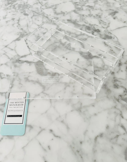 3.5”x 7.5” Clear Magnetic Acrylic Tray