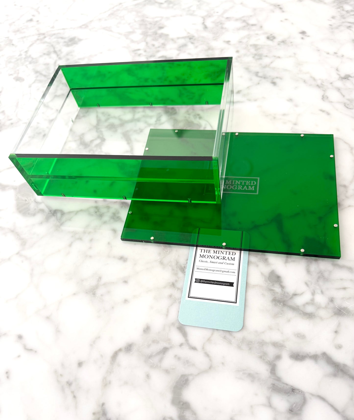 Almost Perfect Sale Dark Green Magnetic Acrylic Tray