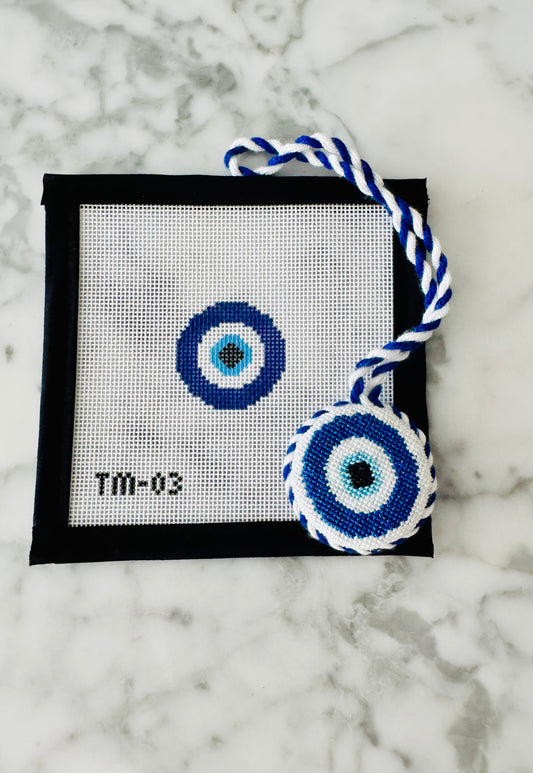 Mini Evil Eye Needlepoint Canvas