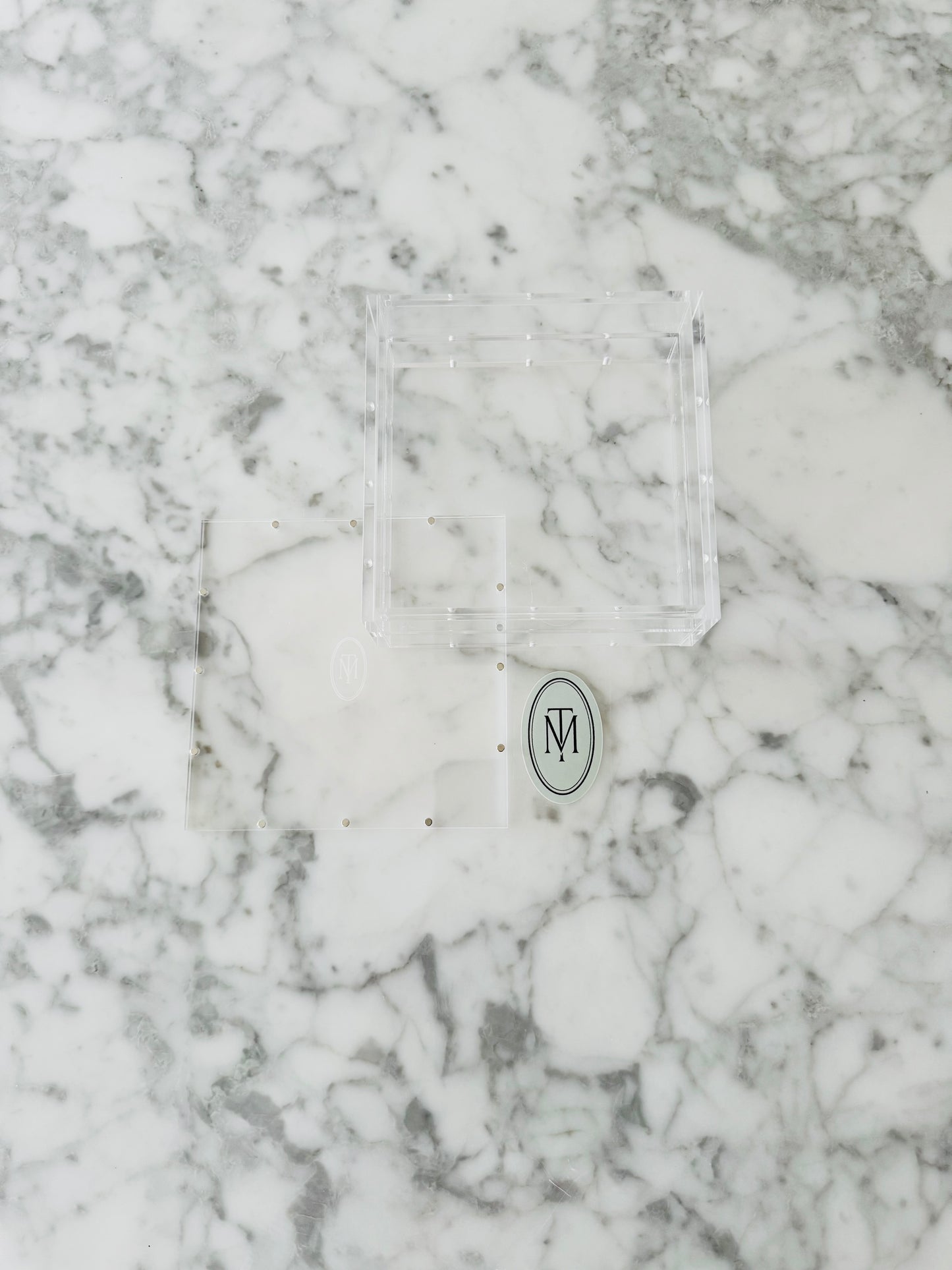 *New Design* 4.25” Square Magnetic Acrylic Tray