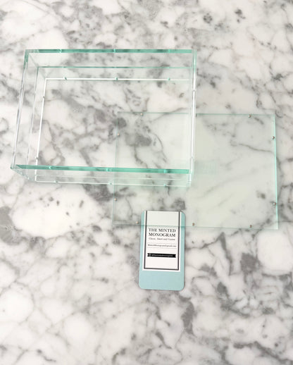 Almost Perfect Sale Teal 5x7 Magnetic Acrylic Tray