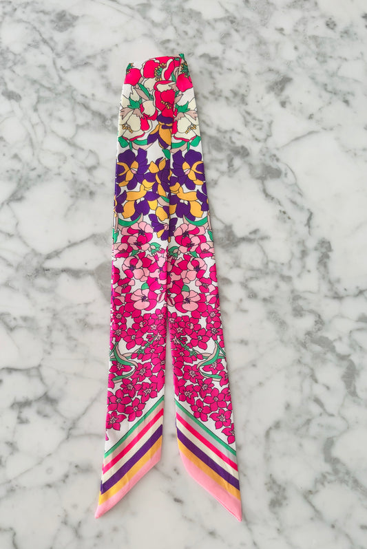 Pink Floral Designer Inspired Scarf
