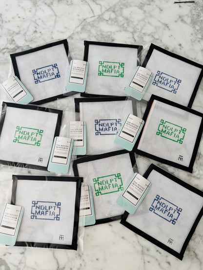 NDLPT MAFIA Needlepoint canvas in Green