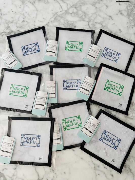 NDLPT MAFIA Needlepoint canvas in Green