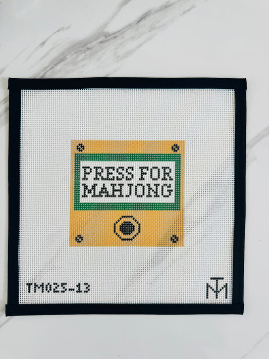 Press For Mahjong 13 Mesh Needlepoint canvas