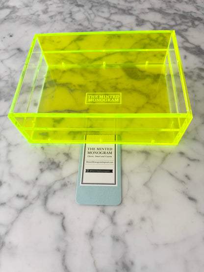 Neon Green Magnetic Acrylic Tray