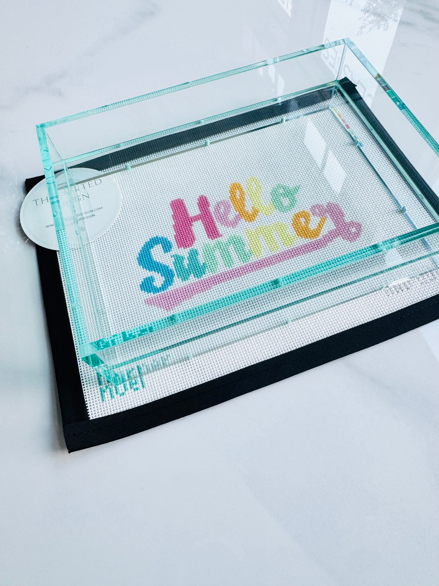 *New* Special Edition Sea Glass  5"x7"  Magnetic Acrylic Tray