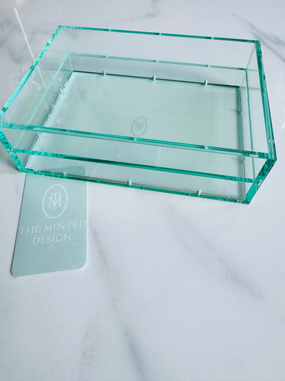 *New* Special Edition Sea Glass  5"x7"  Magnetic Acrylic Tray