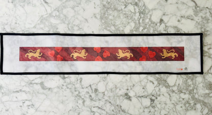 Exclusive Tigre de Tartán Tiger Stripe Needlepoint Canvas Strap