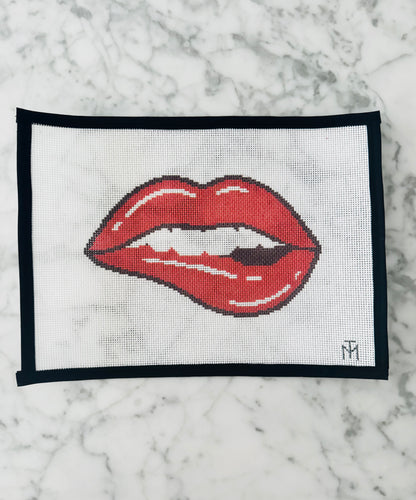 Lip Bite Canvas
