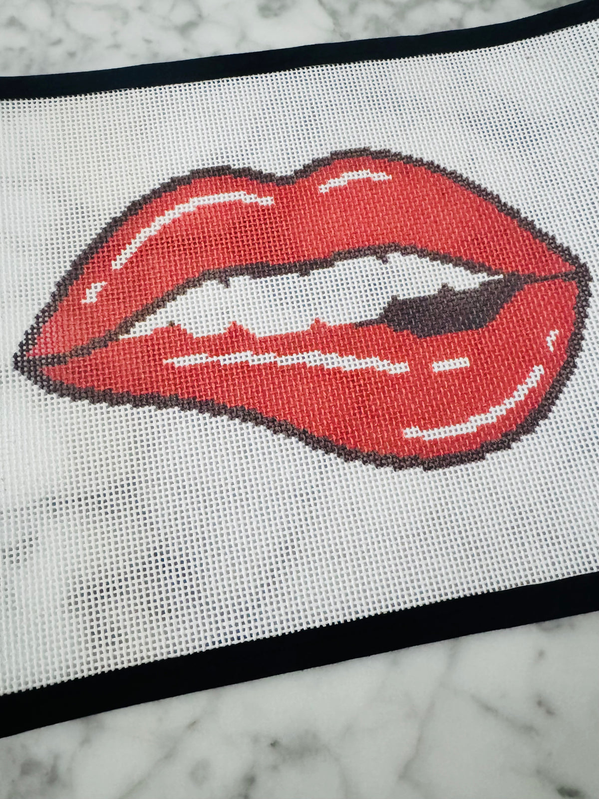 Lip Bite Canvas