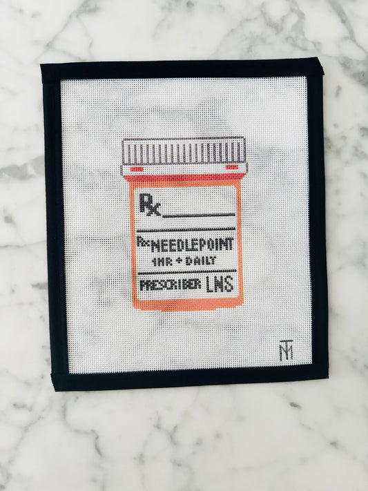 Pill Bottle Needlepoint Canvas